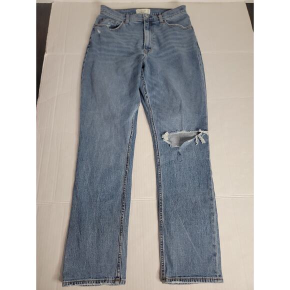Abercrombie & Fitch Jeans Womens 30 Curve Love 90s Slim Straight Ultra High Rise - Picture 2 of 9